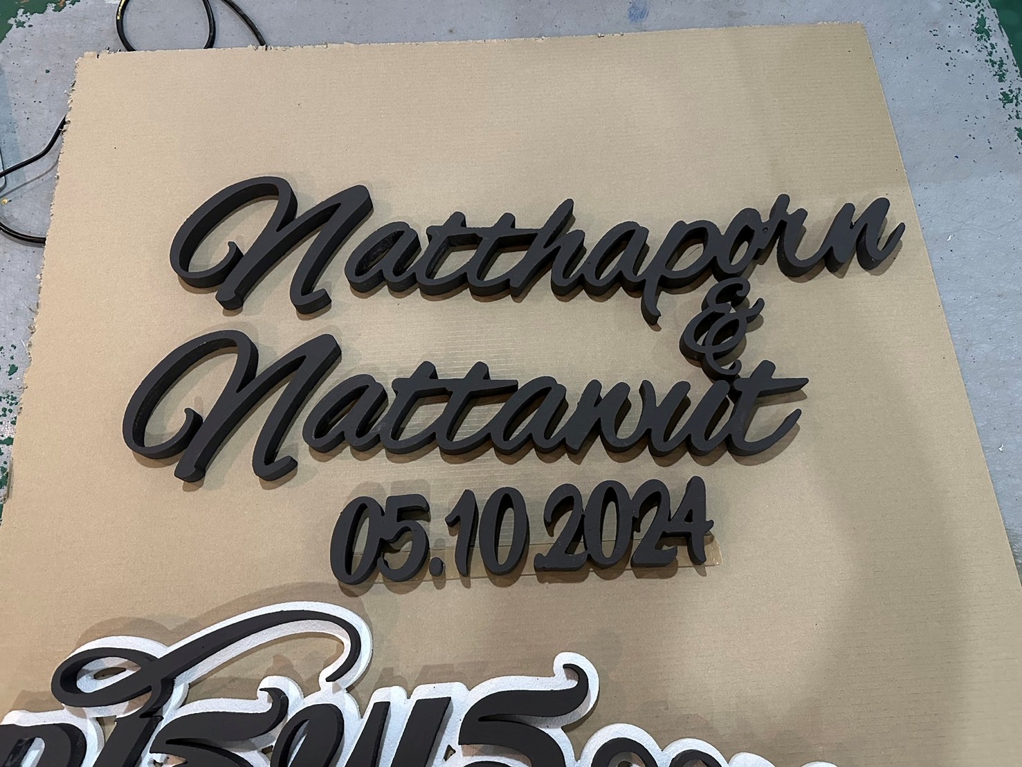 ป้ายโฟม ตัวย่อ ชื่อเล่น ชื่อจริง กรอบป้าย
