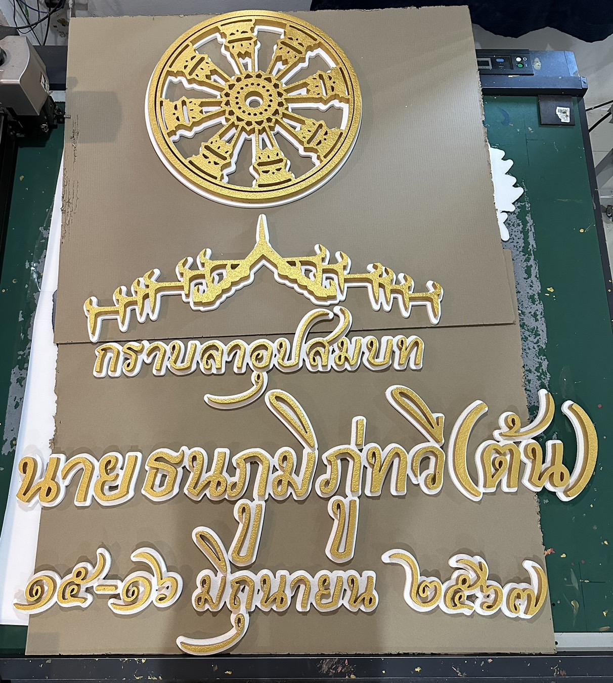 ป้ายงานบวช งานอุปสมบท งานวันเกิด