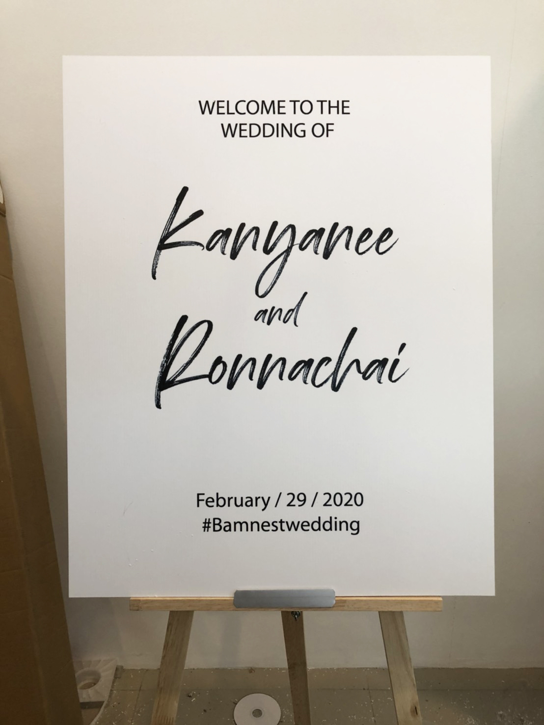 ป้าย Welcome งานแต่ง ป้ายงานหมั้น เริ่มต้น 250 บาท ป้าย Welcome งานแต่ง ป้ายงานหมั้น เริ่มต้น 250 บาท