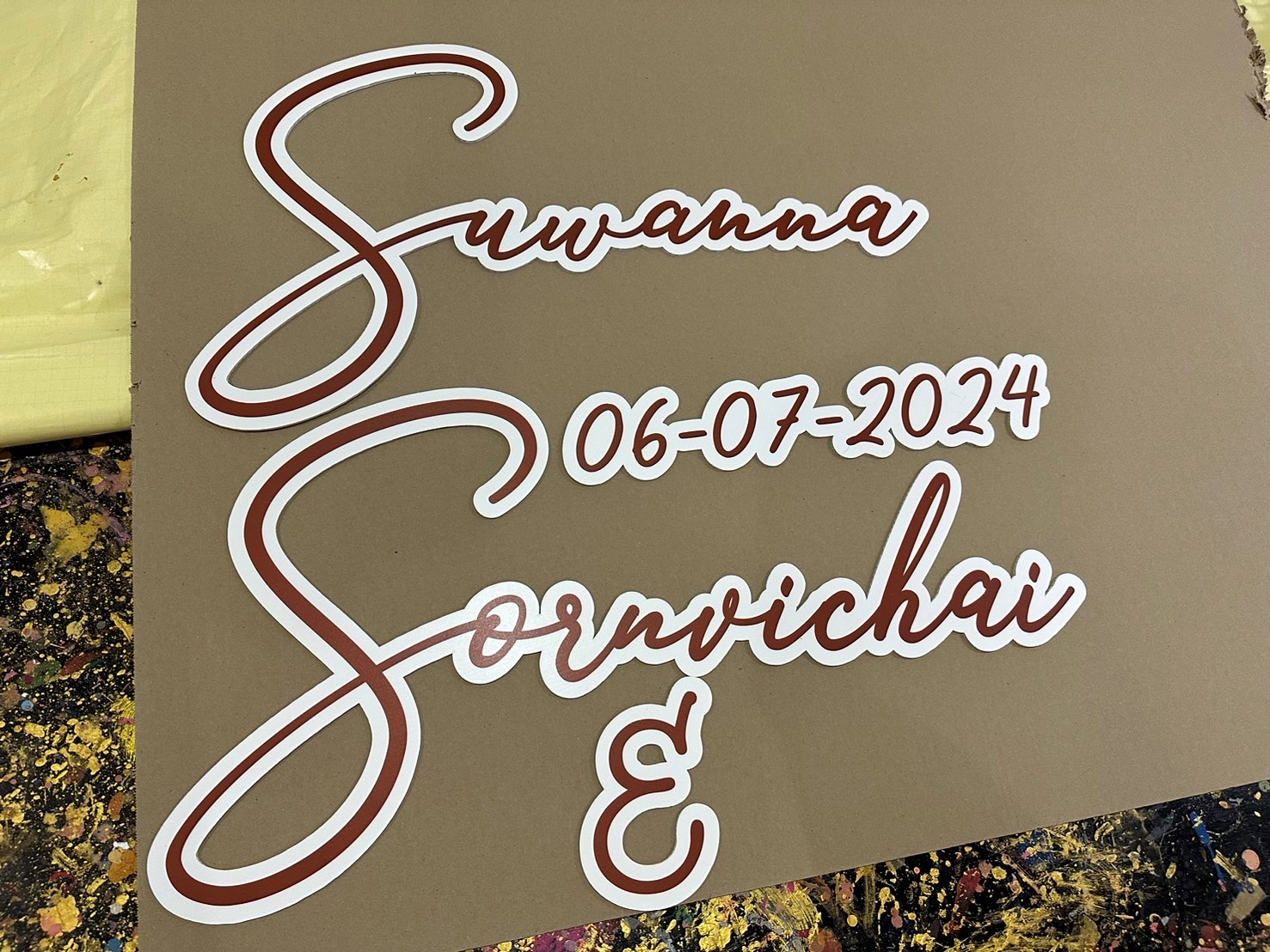 งานอักษรชื่อจริงบ่าวสาว พร้อมวันที่ งานอักษรชื่อจริงบ่าวสาว พร้อมวันที่